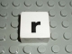 Part No: 2756pb353  Name: Duplo, Tile 2 x 2 x 1 with Black Lowercase Letter r Pattern