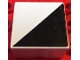 Part No: 2756pb385  Name: Duplo, Tile 2 x 2 x 1 with Shape Black Right Triangle Pattern