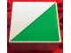 Part No: 2756pb401  Name: Duplo, Tile 2 x 2 x 1 with Shape Green Right Triangle Pattern