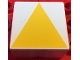 Part No: 2756pb415  Name: Duplo, Tile 2 x 2 x 1 with Shape Yellow Isosceles Triangle Pattern
