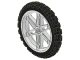 Lot ID: 397966099  Part No: 2903c01  Name: Wheel 61.6mm D. x 13.6mm Motorcycle, with Black Tire 81.6 x 15 Motorcycle (2903 / 2902)