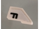 Part No: 29120pb002  Name: Wedge 2 x 1 x 2/3 Left with Black Letter F on White Background Pattern (Sticker) - Set 42096