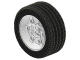 Lot ID: 332152538  Part No: 2998c01  Name: Wheel 81.6 x 34 Six Spoke with Black Tire 81.6 x 34 ZR Technic Straight Tread (2998 / 2997)