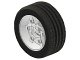 Part No: 2998c01  Name: Wheel 81.6 x 34 Six Spoke with Black Tire 81.6 x 34 ZR Technic Straight Tread (2998 / 2997)