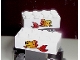 Part No: 3001pb025  Name: Brick 2 x 4 with Fish Pattern on Both Sides (Stickers) - Set 4178