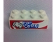 Part No: 3001pb036  Name: Brick 2 x 4 with Popcorn with 2 White Stripes on Bag Pattern both sides (Stickers) - Set 10041