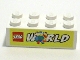 Part No: 3001pb082  Name: Brick 2 x 4 with LEGO World Pattern