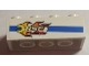 Part No: 3001pb102L  Name: Brick 2 x 4 with Blue Line and Flaming Wrench 'BSC' Pattern Model Left Side (Sticker) - Set 8681