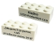 Lot ID: 263653982  Part No: 3001pb139  Name: Brick 2 x 4 with 'Kladno LEGO Production s.r.o.' and 'Thank you for your help in September 2018' (Translated Czech) Pattern on Opposite Sides