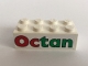 Part No: 3001pb168  Name: Brick 2 x 4 with Octan Pattern (Sticker) - Set 6617