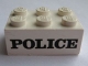 Part No: 3002pb01  Name: Brick 2 x 3 with Black 'POLICE' Serif Pattern