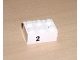 Part No: 3002pb11  Name: Brick 2 x 3 with Black '2' Pattern (Sticker) - Set 8389