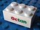 Part No: 3002pb37R  Name: Brick 2 x 3 with Octan Pattern Right (Sticker) - Sets 6397 / 6472