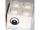 Part No: 3003pb024  Name: Brick 2 x 2 with Eye without White Pattern on Two Sides, Circle in Pupil, Offset