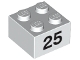 Part No: 3003pb059  Name: Brick 2 x 2 with Black '25' Pattern
