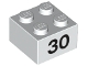 Part No: 3003pb064  Name: Brick 2 x 2 with Black '30' Pattern