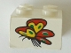 Part No: 3003pb095  Name: Brick 2 x 2 with Butterfly Pattern (Sticker) - Set 4165