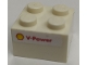 Part No: 3003pb141  Name: Brick 2 x 2 with Shell Logo and Red 'V-Power' Pattern on Both Sides (Stickers) - Set 8155