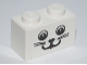 Part No: 3004pb080  Name: Brick 1 x 2 with Cat Face Pattern