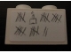 Part No: 3004pb096  Name: Brick 1 x 2 with Tally Marks and Cake with Candle Pattern (Sticker) - Set 6242