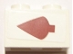 Part No: 3004pb115L  Name: Brick 1 x 2 with Dark Red Arrow Pattern Left (Sticker) - Set 10240
