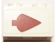 Part No: 3004pb115R  Name: Brick 1 x 2 with Dark Red Arrow Pattern Right (Sticker) - Set 10240