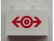 Part No: 3004pb134  Name: Brick 1 x 2 with Train Logo Red Medium Pattern (Sticker) - Set 60051
