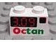 Lot ID: 417564205  Part No: 3004px1  Name: Brick 1 x 2 with Red Digital '3.09' on Black Rectangle, Octan Logo Pattern