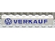 Part No: 3008pb014  Name: Brick 1 x 8 with Blue 'VW VERKAUF' Pattern