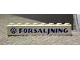 Part No: 3008pb073  Name: Brick 1 x 8 with Blue 'VW FORSALJNING' Pattern