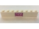 Part No: 3008pb149  Name: Brick 1 x 8 with White '2008' on Magenta Background Pattern (Sticker) - Set 7586