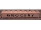 Lot ID: 292030392  Part No: 3008px34  Name: Brick 1 x 8 with Black 'GROCERY' Pattern