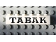 Part No: 3009pb030  Name: Brick 1 x 6 with Black 'TABAK' Serif Pattern