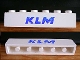 Lot ID: 380770850  Part No: 3009pb035  Name: Brick 1 x 6 with Blue 'KLM' Pattern
