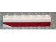 Part No: 3009pb102L  Name: Brick 1 x 6 with Dark Red Bottom Stripe Inverted Slope at Left End Pattern