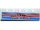 Part No: 3009pb159  Name: Brick 1 x 6 with 'RACE 555', 'WINNERS LANE' and Checkered Flag Pattern (Sticker) - Set 8125