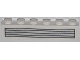Part No: 3009pb172  Name: Brick 1 x 6 with Black and Silver Grille Pattern (Sticker) - Set 76007
