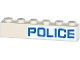 Part No: 3009pb184R  Name: Brick 1 x 6 with Blue 'POLICE' Pattern Model Right Side (Sticker) - Sets 60045 / 60046