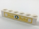Part No: 3009pb205  Name: Brick 1 x 6 with Yellow 'Pick & Build' Sign Pattern (Sticker) - Set 40178