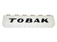 Part No: 3009pb207  Name: Brick 1 x 6 with Black 'TOBAK' Italic Bold Pattern