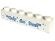 Part No: 3009pb228  Name: Brick 1 x 6 with 'Only the Best!' Pattern (Sticker) - Set 60253