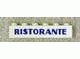 Lot ID: 360078000  Part No: 3009px1  Name: Brick 1 x 6 with Blue 'RISTORANTE' Pattern