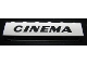 Lot ID: 283155624  Part No: 3009px8  Name: Brick 1 x 6 with Black 'CINEMA' Slanted Thick Pattern