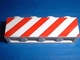 Part No: 3010p06  Name: Brick 1 x 4 with Red Danger Stripes on Un-Printed Background Pattern