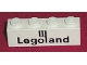 Part No: 3010p30  Name: Brick 1 x 4 with Black Legoland Logo Pattern