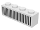 Part No: 3010p40  Name: Brick 1 x 4 with Black Grille with 20 Lines Pattern