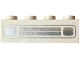Part No: 3010pb035d  Name: Brick 1 x 4 with Car Grille Chrome Pattern (Debossed Print)