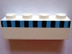 Part No: 3010pb038  Name: Brick 1 x 4 with Ferry Squares Light Blue and Black Pattern (Set 1581)