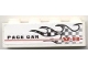 Part No: 3010pb107R  Name: Brick 1 x 4 with Checkered Flame and 'PACE CAR V-8' Pattern Model Right Side (Sticker) - Set 8121