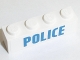 Part No: 3010pb194  Name: Brick 1 x 4 with Blue 'POLICE' on White Background Pattern (Sticker) - Set 60128